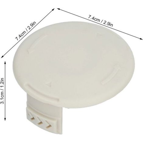 Capuchons bobine tondeuse 993373001 [Lot de 2] - Compatible strimmers - Plastique renforcé haute durée (1/4)