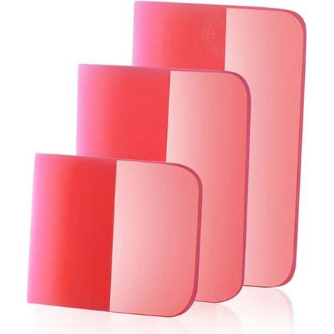 Raclette En Caoutchouc Silicone - 12,5 X 5 Cm - Pour Pose Film Vitre Auto Vinyle Maison Miroir Douche - 2 Pièces (1/5)