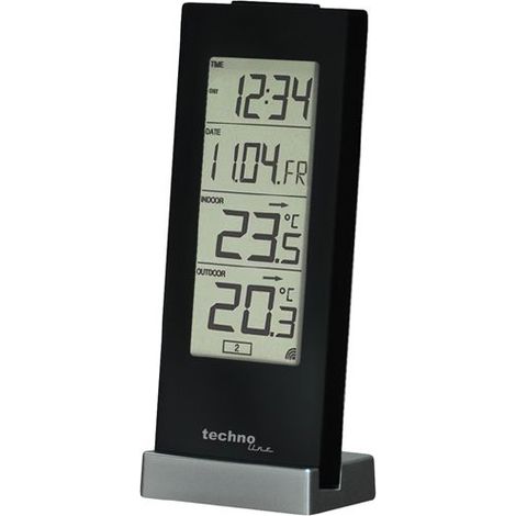 Techno Line WS 9767 Funk-Thermometer Schwarz WS 9767