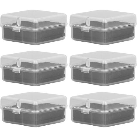 Lot de 10 boîtes de rangement pour douilles de lampe (4 x 4 x 2 cm), boîtes de rangement portables pour bijoux, petits objets et médicaments. (1/5)