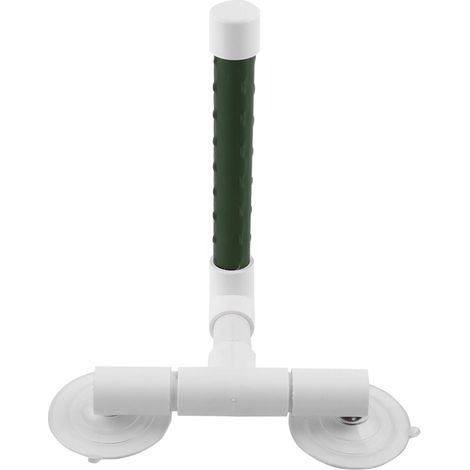 Perchoir pliable à ventouse pour perroquet, perruche, support mural/de douche/de fenêtre/de bain/de jardin. Jouet à griffer les pattes. (1/5)