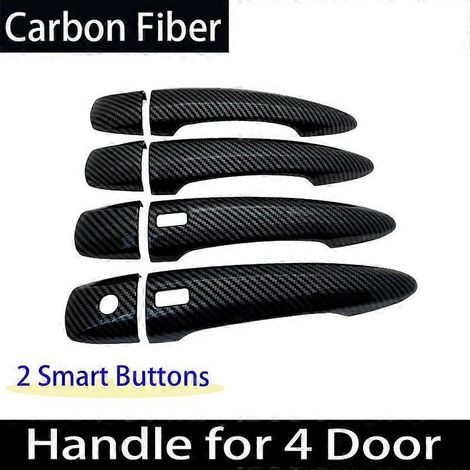 Protection extérieure en fibre de carbone pour poignées de porte Nissan X-Trail T33 Rogue 2021 2022 2023 MK4 - Accessoires auto - 4 poignées, 2 boutons (1/5)