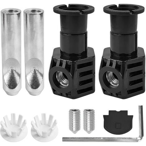 BUNTHAUS Ensemble de Fixation Intelligent pour Cuvette WC Suspendu, Comprenant des Charnières de Fixation et Des Vis de Couvercle D'huile, Ce Kit Convient aux Toilettes Suspendues au Mur (1/5)