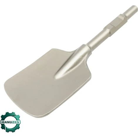 Manuzen - Pelle à béton manuelle 44 × 13.5 cm pour outils ciseau plat – Gris clair (1/4)