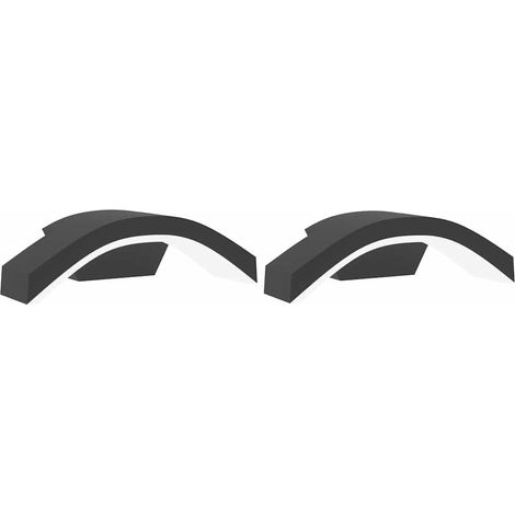 Set di 2 applique LED per esterni 27,5 x 7 x 10 cm robuste e durevoli moderne in alluminio nero 020056591