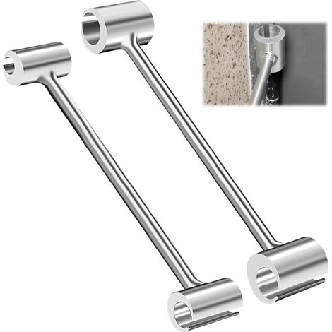 Clé de réglage de charnière de porte – 2 pièces en acier au carbone – Pour portes coupe-feu et de sécurité – Réparation facile (1/5)