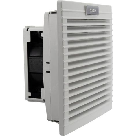 LETTEL - Grille 204x204 pour ventilateur 24V et filtre pour armoire électrique - GTA-176-VFF-24 (1/4)