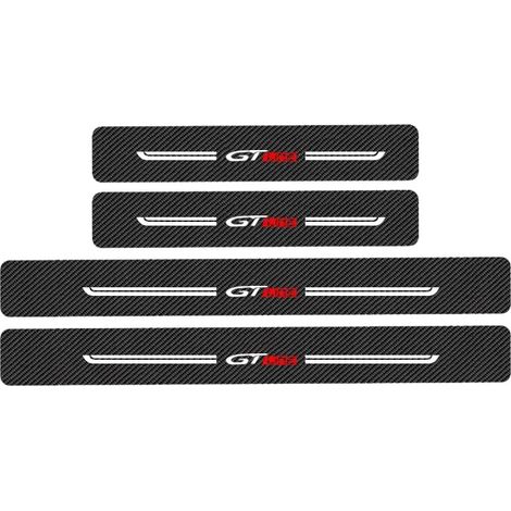 (4 pièces pour GTLINE) Autocollants de seuil de porte anti-rayures pour Peugeot KIA GTLine GT GTi 301 2008 307 107 207 3008 308 208 206 Stinger (1/3)