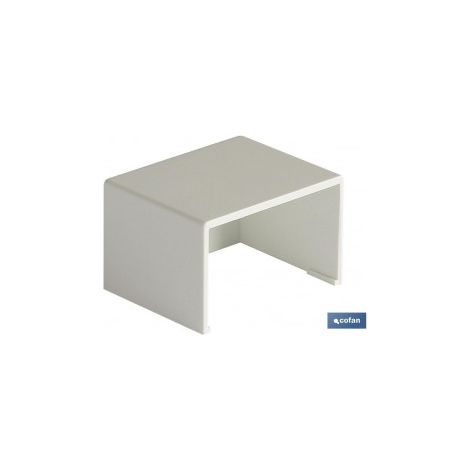 Pack mit 5 Endkappen 10x16 weiße PVC