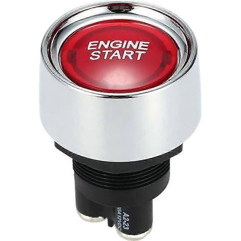 Bouton moteur automatique DC 12V 24V Interrupteur de démarrage rouge Voyant rouge Allumage (1/5)