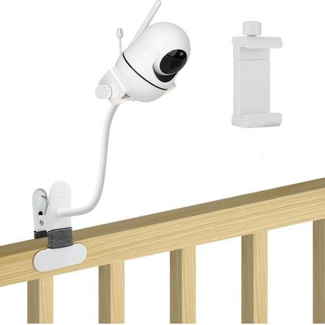 Supporto per baby monitor GHB, supporto universale per baby monitor GHB/Vtech/ieGeek/Phi-Lips e la maggior parte delle telecamere per bambini, supporto flessibile con connessione a vite da 1/4", staff (1/5)