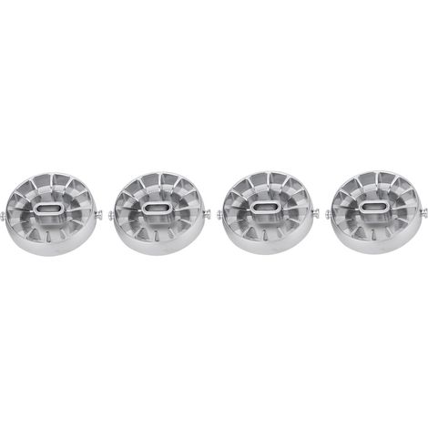 Habillage de Sortie de Climatisation 4 pièces pour Smart Fortwo 3‑Portes Hatchback C453 2015‑2021 ABS Chrome Mat Kit Amélioration Intérieure (1/5)