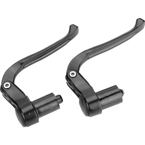 Guidon de Vélo Pliable Fixie avec Levier de Frein Intégré Accessoire Cyclisme (Noir) (1/5)