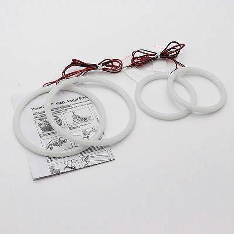 SMD Cotton Light Switchback LED Angel Eye Halo Ring Kit für BMW 1er E81 E82 E87 E88 2004-2012 Xenon-Scheinwerferzubehör – Weiß