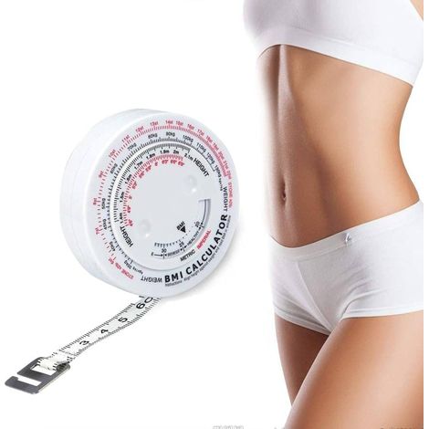 Ruban de mesure rétractable pour la masse grasse, outil de mesure de la masse musculaire et de l'IMC. (1/3)