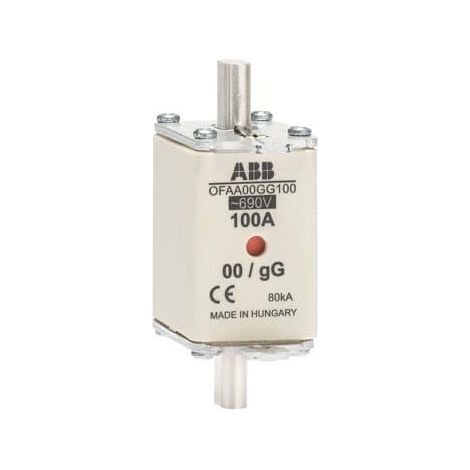 Fusible Couteau 80A GG Taille 00 690V 1SCA022700R9440 ABB 922377