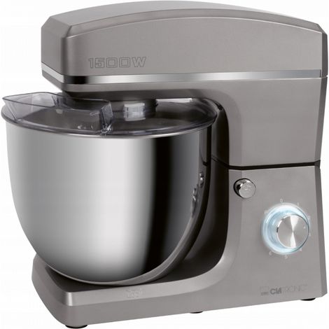 CLATRONIC KM 3765 Titan GRAU-SILBER FOOD PROBOT Große Schüssel 10 l - 6 kg 1500 W