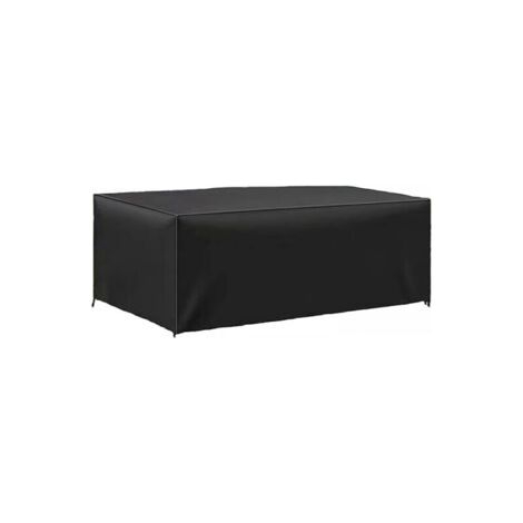 Funda para mesa de jardín de 1 pieza, 123 x 61 x 72 cm, resistente a la intemperie y a los desgarros, de lona Oxford 420D, para muebles de jardín. (1/4)