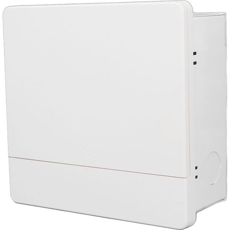 Boîte de distribution en acier PC 8 voies encastrée, boîte de jonction électronique moderne avec rail intégré (1/5)