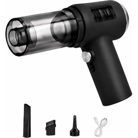 Aspirateur de voiture sans fil – Sec et humide – Compact – Sièges, tapis, espaces étroits – Noir (1/5)