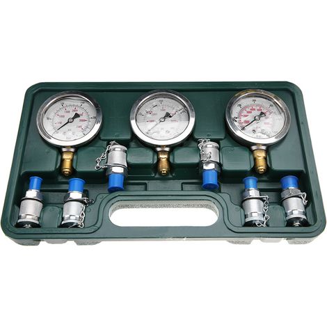 Hydraulikdruckprüfset für Bagger mit Messanschluss und Manometer (1/5)