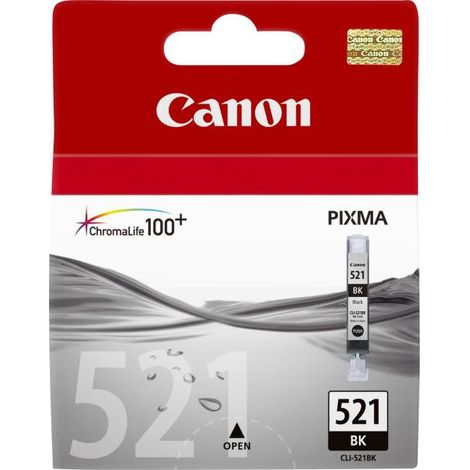 CANON Cartouche d'encre CLI-521 BK Noir Photo