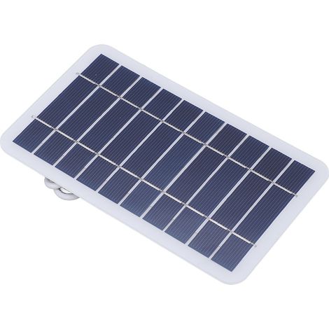 Panneau Solaire 2W 5V Chargeur Externe pour Téléphone Portable, Module Blanc 157x94mm, Recharge Écologique en Extérieur, Banque d'Énergie USB (1/5)