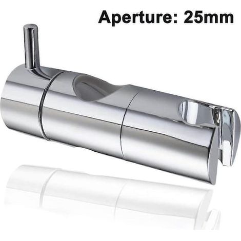 Support de douchette universel 25 mm, support de douchette réglable, support de douchette rotatif à 360°, support de douchette pour barre coulissante (1) (1/5)