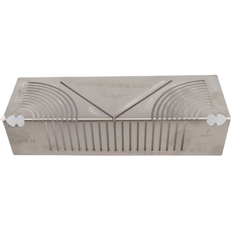 Herramienta de marcado de arco angular, trazador de arco lineal multifuncional, herramienta de dibujo de líneas paralelas para carpintería, metalurgia y tuberías S (23 cm/9,06 pulg.) (1/5)