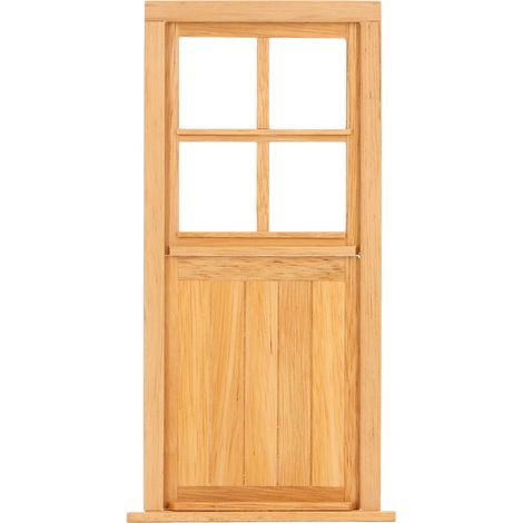Portes miniatures en bois pour maison de poupée à l'échelle 1:12, non peintes, pour la décoration de la maison de poupée (1/5)