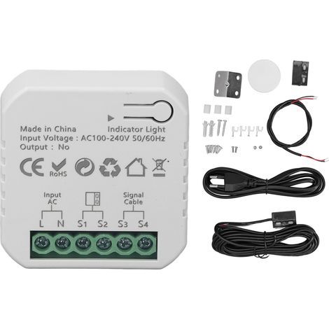 Contrôleur de porte de Garage intelligent pour application Zigbee, télécommande vocale, ouvre-porte roulante, prise ue 100-240V (1/5)