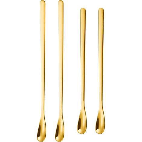 Cuillère À Mélanger Café - En Acier Inoxydable - Pour Boissons Chaudes Et Froides - Lot De 4 Pièces (1/5)
