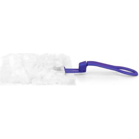 Duster Jetable - Poignée Plastique avec Têtes Microfibre Remplaçables - Pour Espaces Confinés et Équipements Électroniques - 10 Têtes (1/4)