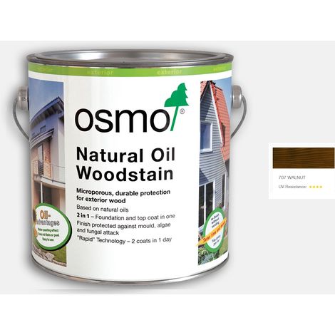 Osmo Natural Oil Woodstain - Walnut - 2.5 Litre