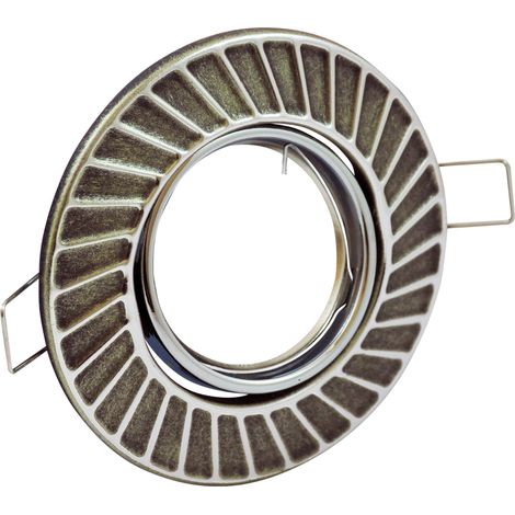 Spot encastré métal argent antique MR16 12V Polux FOBOS (1/4)