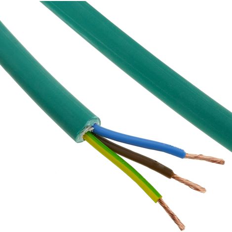 Bobine de câble électrique tripolaire 100 m – Section 1,5 mm² – Flexible pour installations fixes – Revêtement LSZH sans halogène – Bematik
