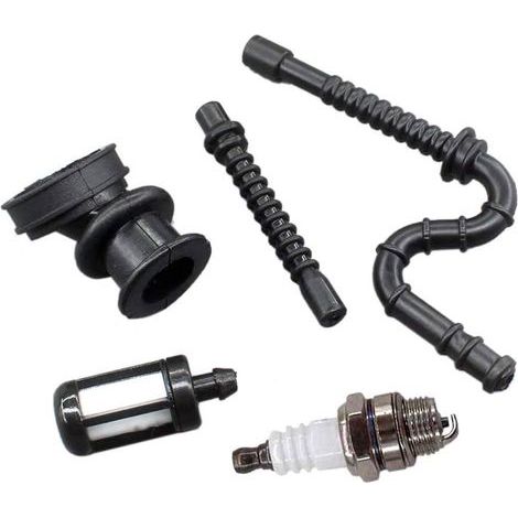 Motorteilesatz, Zündkerze, Kraftstofffilter, Impulsschlauch, Ansaugkrümmer für Stihl (1/2)