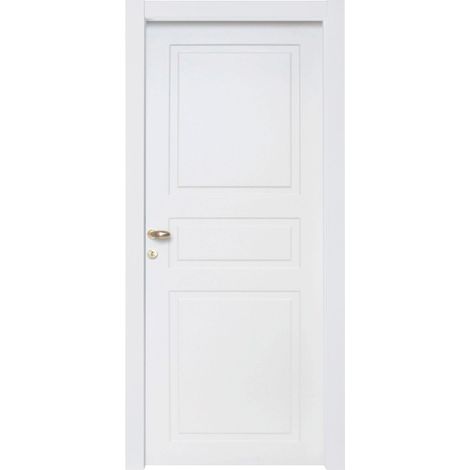 PORTA MOD. BUGNA LACCATO BIANCO CM. 210X70 S/MANIGLIE