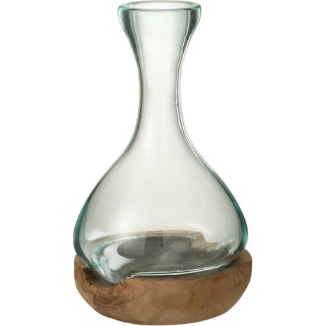 Vase Bouteille sur Racine "Gamal" 29cm Transparent (1/2)