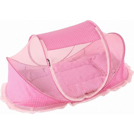 Lit bébé Style2 avec tente de plage pliable en filet, housse (1/5)