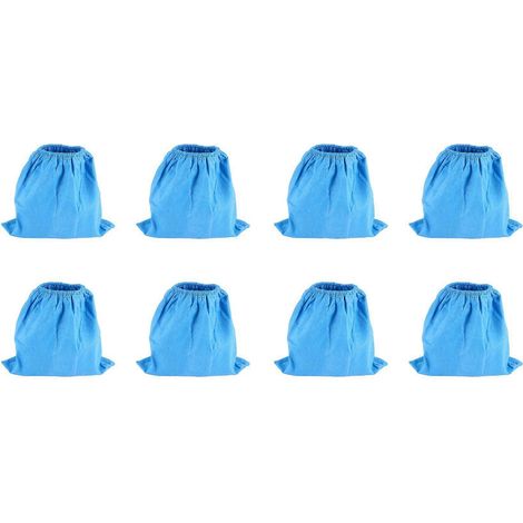 Lot de 8 sacs filtrants textiles pour aspirateurs Karcher MV1, WD1, WD2, WD3 et SE4001. (1/5)