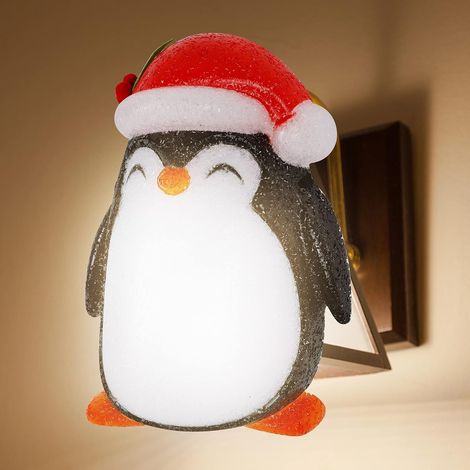 funda para luces navideñas, diseño de pingüino, hecha de EVA impermeable, para luces de porche o garaje, decoración festiva para exteriores (1/5)