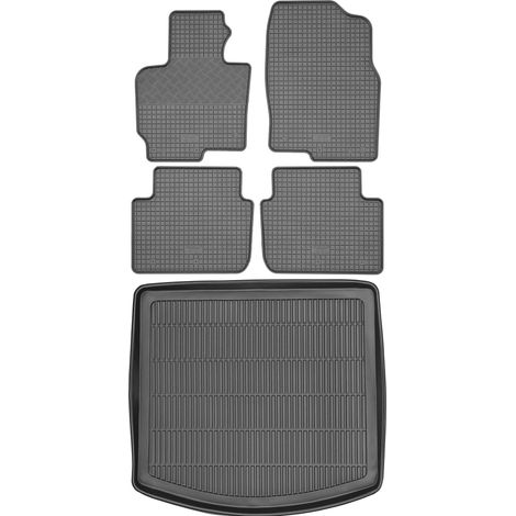 Juego de alfombrillas de goma para Mazda CX-5 I SUV de 2013 a 2019 + alfombrilla para el maletero. (1/5)