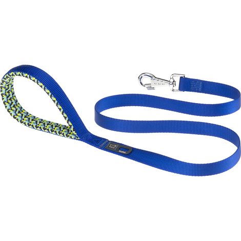 Ferplast DAYTONA FANTASY G Guinzaglio per cani in nylon con morbida impugnatura.. Variante G20/120 - Misure: 20 mm x L 120 cm - Blu