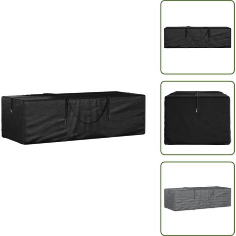 Aufbewahrungstasche für Gartenkissen 135x40x55 cm Polyethylen - Gartenkissen Tasche - Aufbewahrungsbox Garten - Außenkissen Stauraum - Wetterfeste Aufbewahrung - Gartendeckentasse