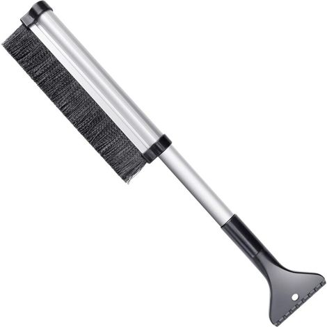 Brosse à neige et grattoir à glace extensible de 24 pouces pour voitures, camions, fourgonnettes et VUS. Rétractable de 24 à 17 pouces pour un rangement facile. (1/5)