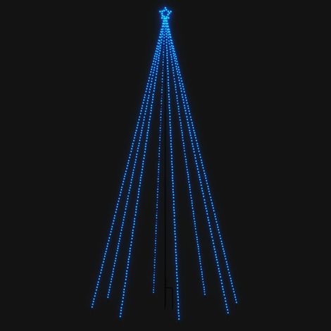 Luci per Albero di Natale Interni Esterni 576 LED Blu 3,6 m vidaXL (1/5)