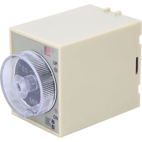 Minuterie de retard, relais de temps, bouton réglable, coque PC de haute qualité ST3PA F AC220V 50/60Hz (1/5)