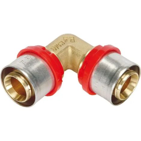 Raccordo curvo intermedio a pressare per tubo multistrato modello cobrapress ø40x3,5 - ø40x3,5 TIEMME