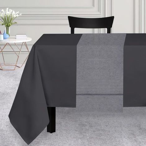Chemin de table 40x160 cm VENISE gris, par Soleil d'Ocre